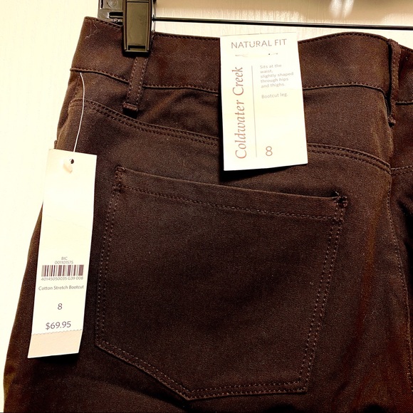 Coldwater Creek cotton stretch bootcut pants - Picture 7 of 8